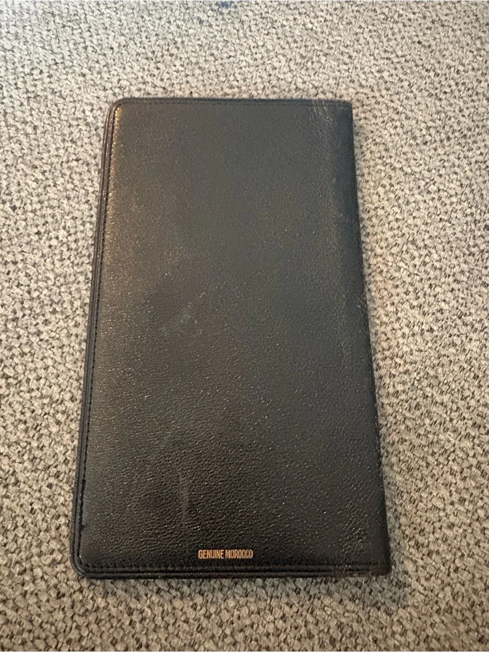 vintage 60,70’s leather travel wallet, Genuine Morocco